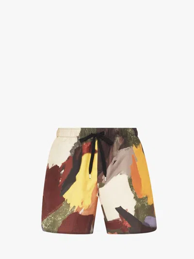 JW ANDERSON ABSTRACT' PRINTED SWIM SHORTS