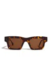 Jw Anderson Acetate Jwa02 Rectangle Sunglasses In Brown