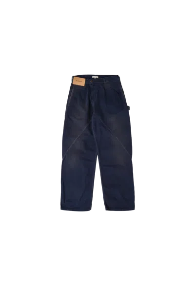 JW ANDERSON JW ANDERSON AGED TWISTED WORKWEAR JEANS NAVY