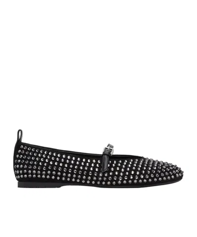 JW ANDERSON JW ANDERSON ALMOND-TOE EMBELLISHED BALLERINA SHOES