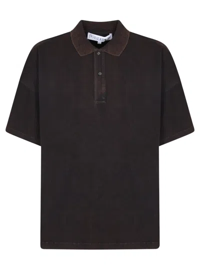 Jw Anderson J.w. Anderson Anchor Brown Polo Shirt