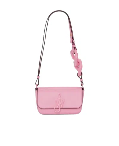 Jw Anderson Anchor Chain Shoulder Bag In Pink
