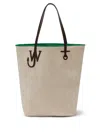 Jw Anderson Anchor Contrasting-trim Tote Bag In Neutrals