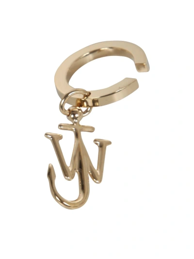 Jw Anderson Anchor Ear Cuff In Metallic