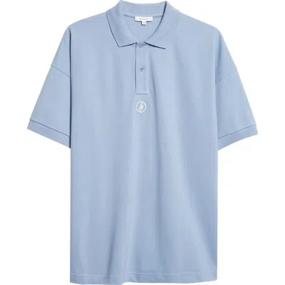 JW ANDERSON JW ANDERSON ANCHOR EMBROIDERED COTTON PIQUÉ POLO