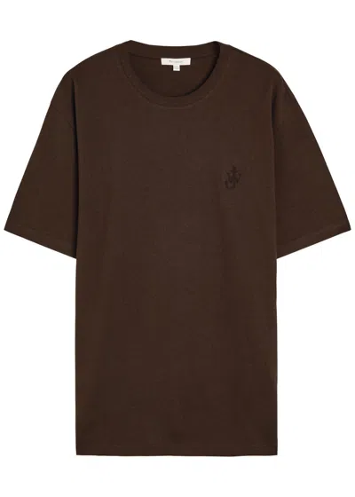 JW ANDERSON JW ANDERSON ANCHOR EMBROIDERED COTTON T-SHIRT