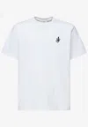 Jw Anderson Anchor Embroidered Crewneck T-shirt In White