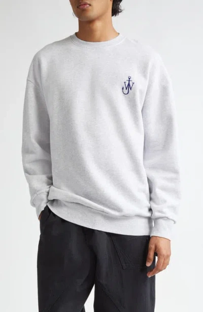 Jw Anderson J.w. Anderson Jw Anchor Camper Sweatshirt In Grey