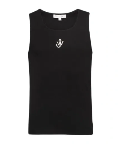 JW ANDERSON ANCHOR-EMBROIDERED TANK TOP