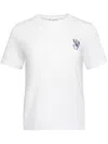 Jw Anderson White Embroidered Logo Printed T-shirt