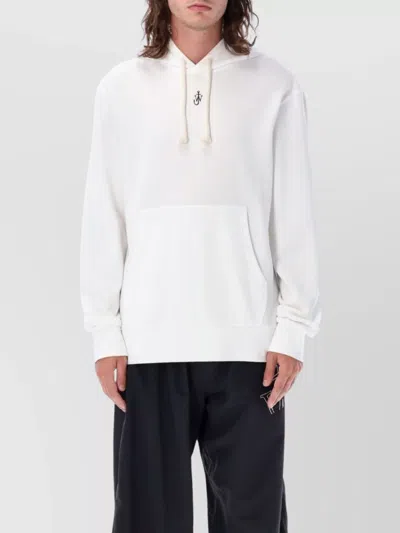 JW ANDERSON ANCHOR EMBROIDERY HOODIE DRAWSTRING