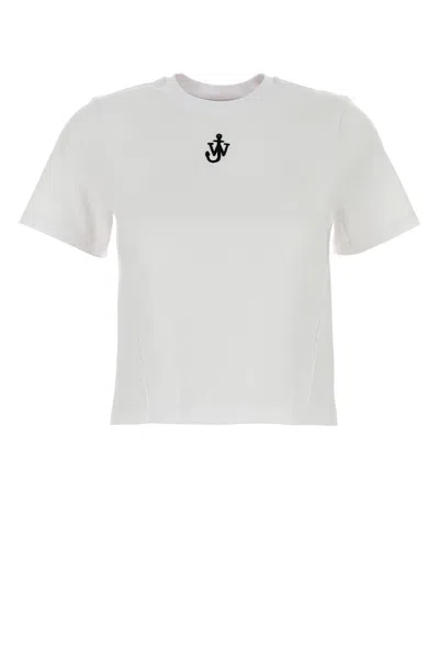 JW ANDERSON JW ANDERSON WHITE COTTON T-SHIRT