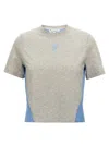 Jw Anderson Woman T-shirt Grey Size M Cotton In Multicolor