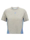 Jw Anderson Woman T-shirt Grey Size M Cotton In Multicolor