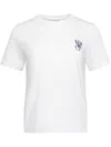 Jw Anderson White Embroidered Logo Printed T-shirt In White