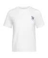 Jw Anderson White Embroidered Logo Printed T-shirt In White