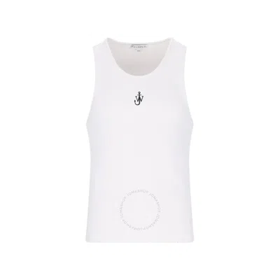 JW ANDERSON JW ANDERSON  ANCHOR EMBROIDERY RIBBED TANK TOP