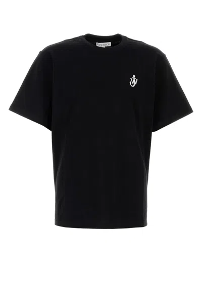 JW ANDERSON JW ANDERSON BLACK COTTON T-SHIRT