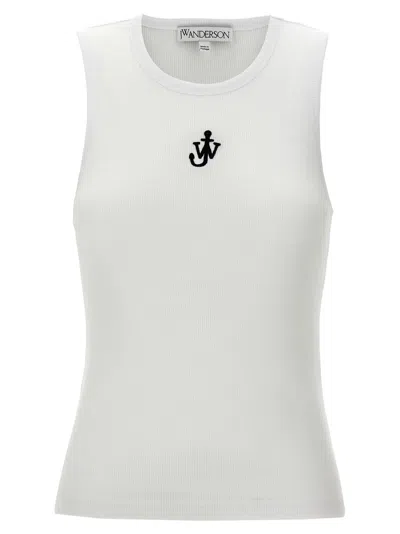 Jw Anderson J. W. Anderson 'anchor' White Cotton Tank Top