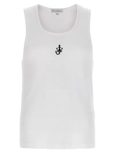 Jw Anderson J. W. Anderson 'anchor' White Cotton Tank Top