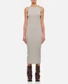 Jw Anderson J.w. Anderson Anchor Embroidery Twisted Strap Dress In Grey