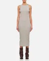Jw Anderson J.w. Anderson Anchor Embroidery Twisted Strap Dress In Grey
