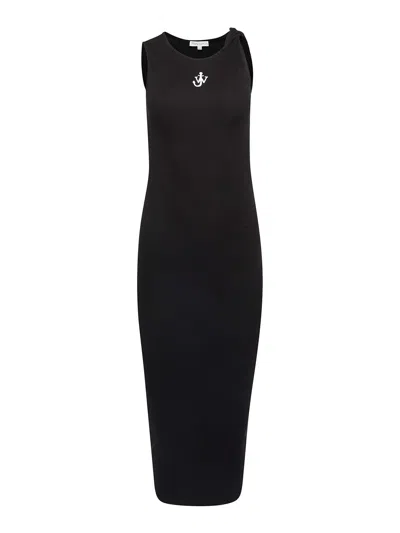 JW ANDERSON VESTIDO MIDI - NEGRO