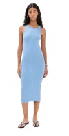 Jw Anderson J.w.anderson Logo Ribbed Dress In Sky Blue