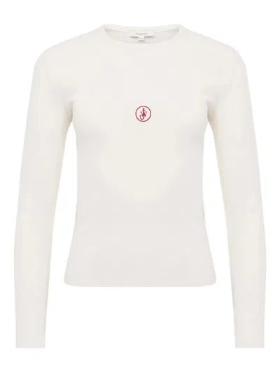 Jw Anderson J. W.anderson Anchor Embroidery Underpinning In White
