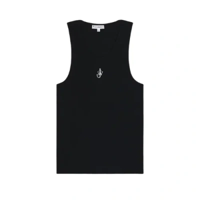 Jw Anderson Anchor Embroidery Vest Black