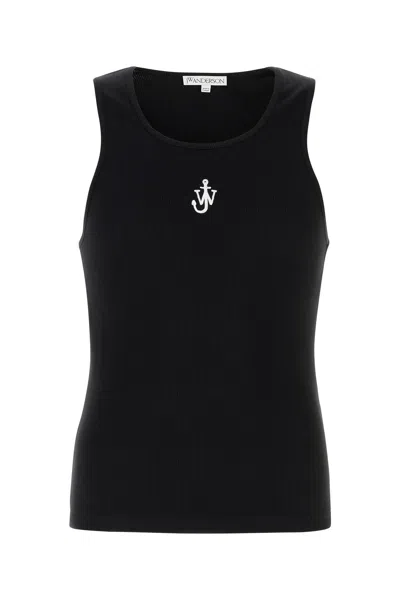 Jw Anderson Anchor Embroidery Vest-xl Nd  Male In Black