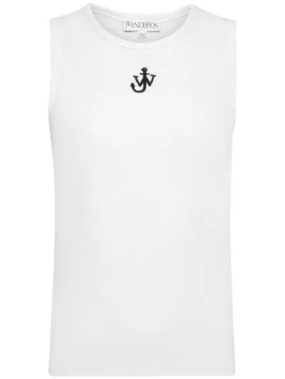 Jw Anderson Anchor Embroidery Vest In White
