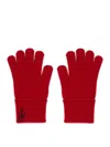Jw Anderson J. W.anderson Anchor Gloves In Red