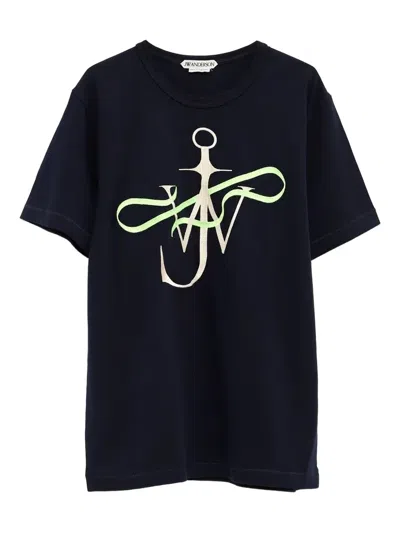 Jw Anderson Anchor-graphic T-shirt In Multi