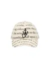 Jw Anderson Cappello Da Baseball In Cotone Stampato Donna In Beige