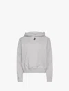 Jw Anderson Anchor Embroidered Hooded Sweatshirt In Grey