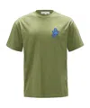 Jw Anderson Anchor Logo T-shirt In Green