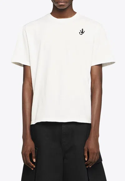 JW ANDERSON ANCHOR LOGO EMBROIDERY T-SHIRT
