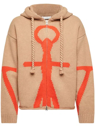 JW ANDERSON ANCHOR-LOGO HOODIE
