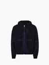 Jw Anderson Anchor Logo Hoodie With Zip In Black
