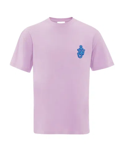 JW ANDERSON JW ANDERSON LOGO EMBROIDERED CREWNECK T-SHIRT