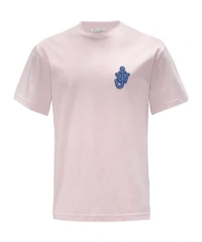 JW ANDERSON JW ANDERSON LOGO EMBROIDERED CREWNECK T-SHIRT
