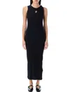 Jw Anderson Anchor Logo Twist Strap Rib Tank Dress