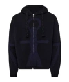 Jw Anderson Anchor Logo Hoodie With Zip In Black
