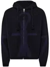 Jw Anderson Anchor Logo Hoodie With Zip In Black