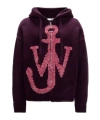 JW ANDERSON ANCHOR-LOGO ZIP HOODIE