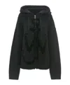 Jw Anderson Anchor Logo Hoodie With Zip In Black