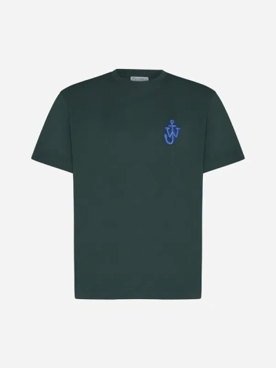 JW ANDERSON ANCHOR-PATCH COTTON T-SHIRT