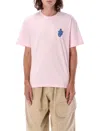 Jw Anderson Pink Logo Patch T-shirt In Pale Pink