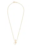 JW ANDERSON JW ANDERSON ANCHOR PENDANT POLISHED NECKLACE